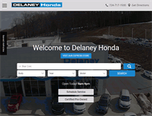 Tablet Screenshot of delaneyhonda.com